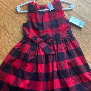 Carter’s 2T Buffalo check twill dress